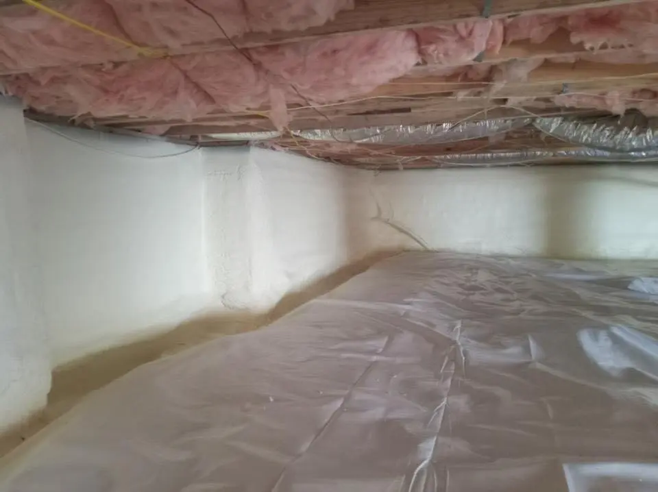 Crawl space encapsulation with closed-cell spray foam for Spray Foam Roofing in Four Corners